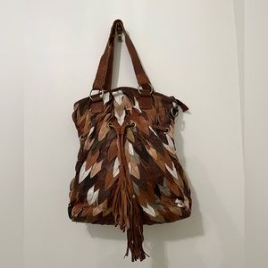 Aldo leather bohemian handbag